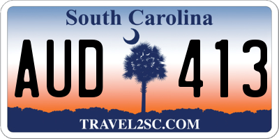 SC license plate AUD413