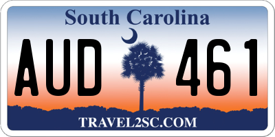 SC license plate AUD461