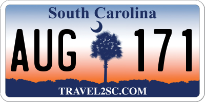 SC license plate AUG171