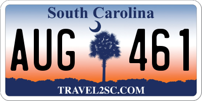 SC license plate AUG461