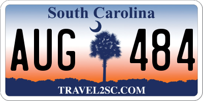 SC license plate AUG484