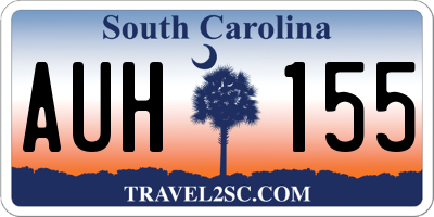 SC license plate AUH155