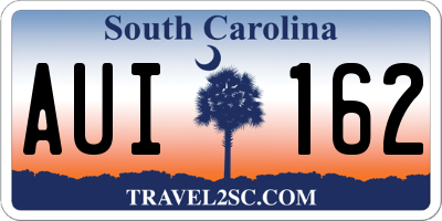 SC license plate AUI162