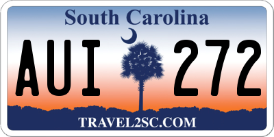 SC license plate AUI272