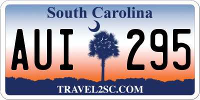 SC license plate AUI295