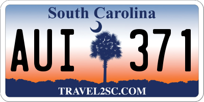 SC license plate AUI371