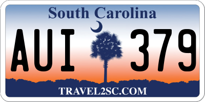 SC license plate AUI379