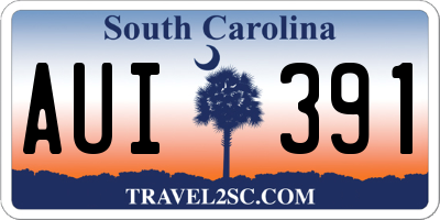 SC license plate AUI391