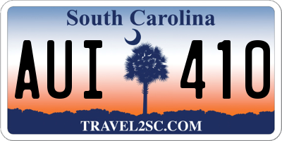 SC license plate AUI410