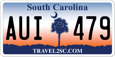 SC license plate AUI479