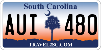 SC license plate AUI480