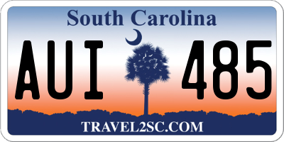 SC license plate AUI485