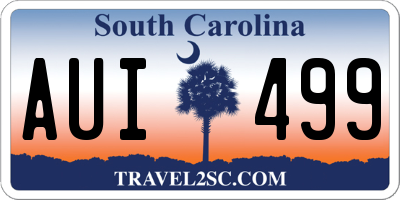 SC license plate AUI499