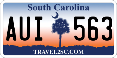 SC license plate AUI563