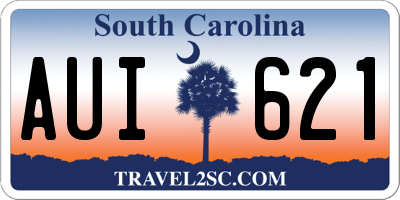 SC license plate AUI621