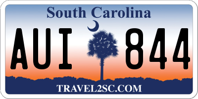 SC license plate AUI844
