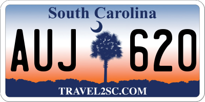 SC license plate AUJ620