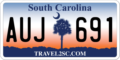 SC license plate AUJ691