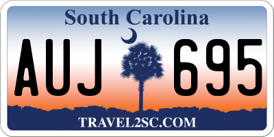 SC license plate AUJ695