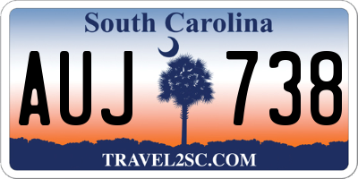 SC license plate AUJ738