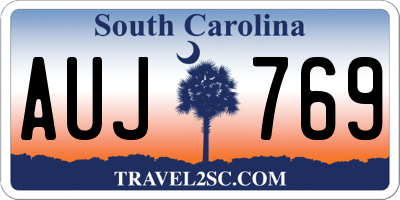 SC license plate AUJ769