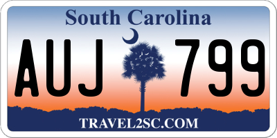 SC license plate AUJ799