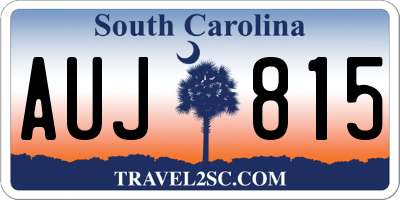 SC license plate AUJ815