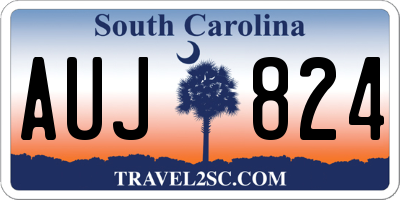 SC license plate AUJ824