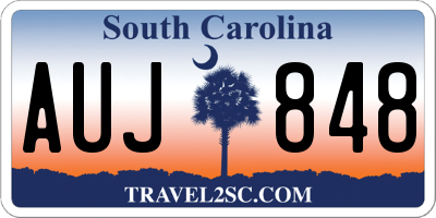 SC license plate AUJ848