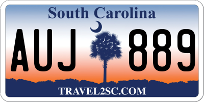 SC license plate AUJ889