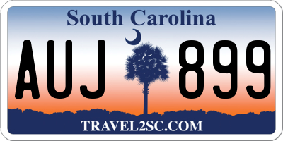 SC license plate AUJ899