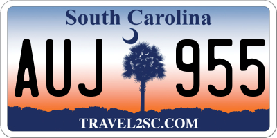 SC license plate AUJ955