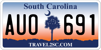 SC license plate AUO691