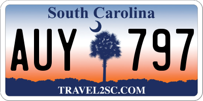 SC license plate AUY797