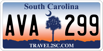 SC license plate AVA299