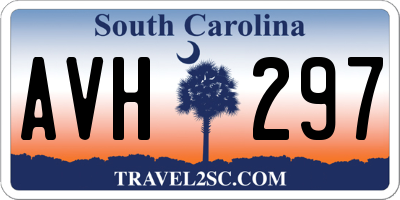 SC license plate AVH297