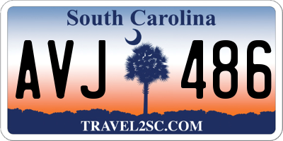 SC license plate AVJ486
