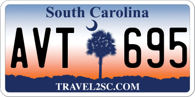 SC license plate AVT695