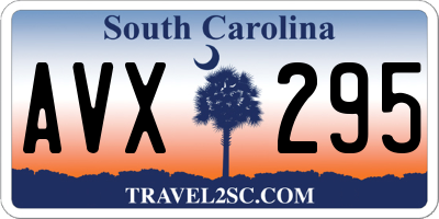 SC license plate AVX295
