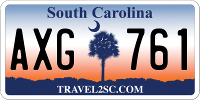 SC license plate AXG761