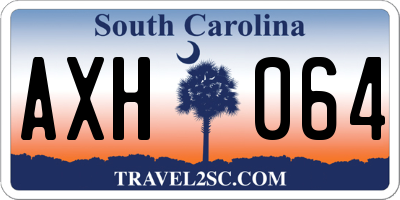 SC license plate AXH064