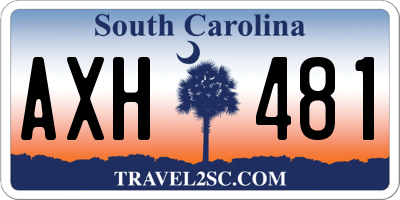 SC license plate AXH481