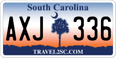 SC license plate AXJ336