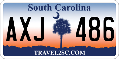 SC license plate AXJ486