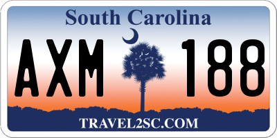 SC license plate AXM188