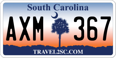 SC license plate AXM367