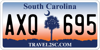SC license plate AXQ695