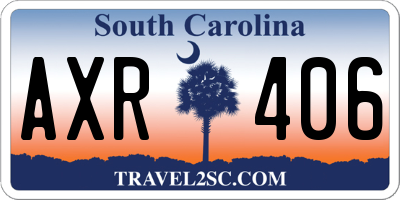 SC license plate AXR406