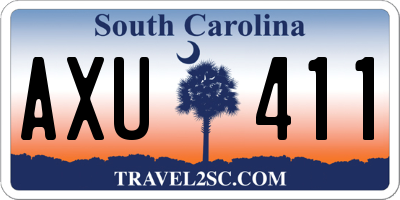 SC license plate AXU411