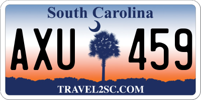 SC license plate AXU459